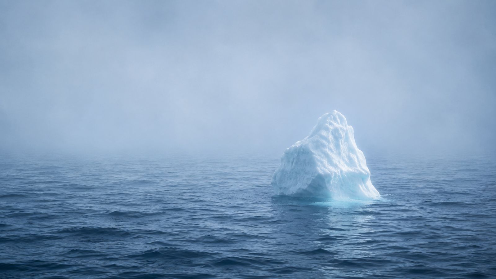 Iceberg representing leadership in uncertainty and the search for control